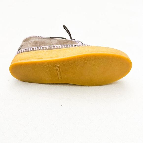 Anthropologie Laidback London Crochet Mocassin Suede Accented Booties Size 38 - Picture 7 of 8